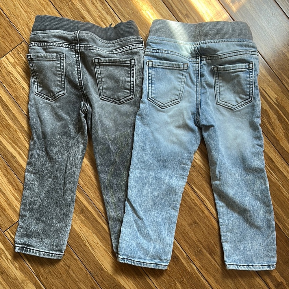 Gray and Blue Straight Fit Jeans for Everyday Wear - Picture 5 of 5